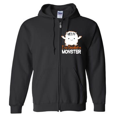 Help I've Created a Monster Funny Halloween Full Zip Hoodie