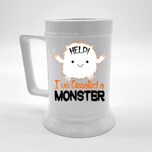 Help I've Created a Monster Funny Halloween Beer Stein