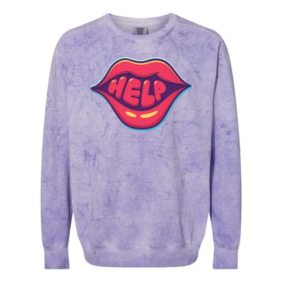 Help Lips Colorblast Crewneck Sweatshirt