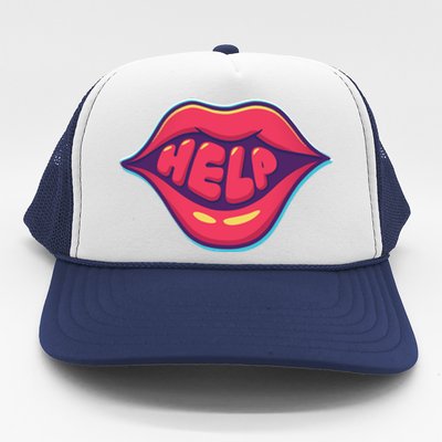 Help Lips Trucker Hat