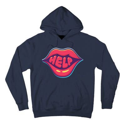 Help Lips Tall Hoodie