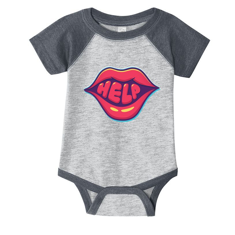 Help Lips Infant Baby Jersey Bodysuit
