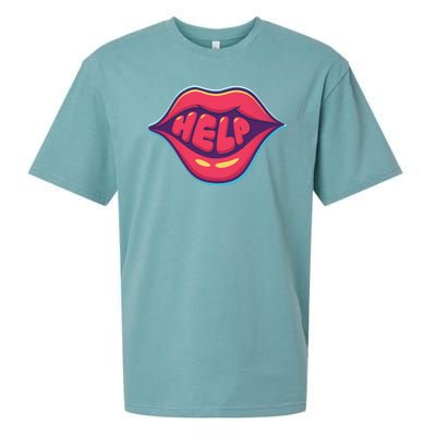 Help Lips Sueded Cloud Jersey T-Shirt