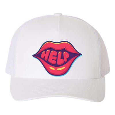 Help Lips Yupoong Adult 5-Panel Trucker Hat