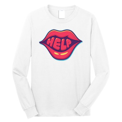 Help Lips Long Sleeve Shirt