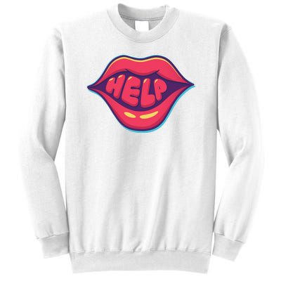 Help Lips Sweatshirt