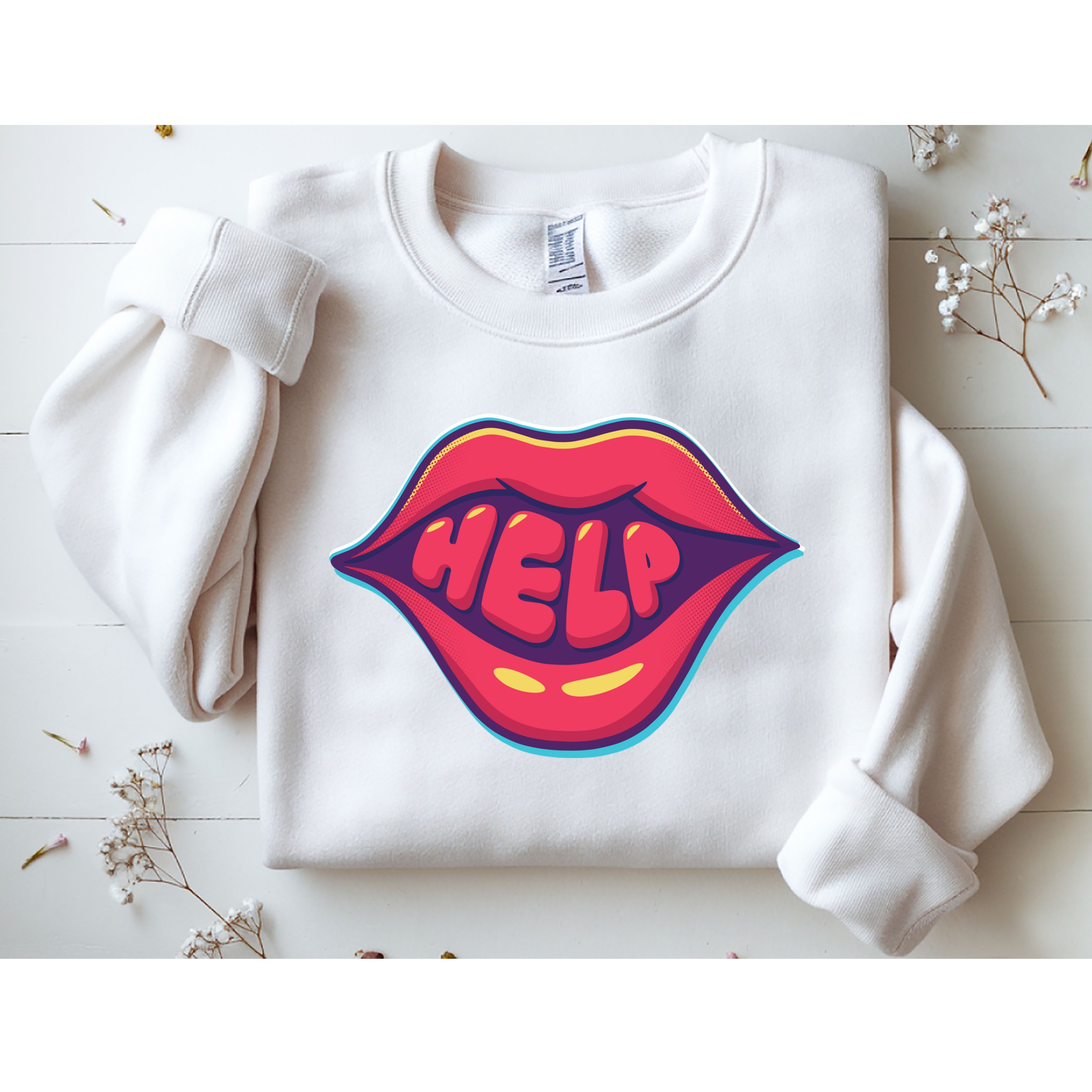 Help Lips Sweatshirt