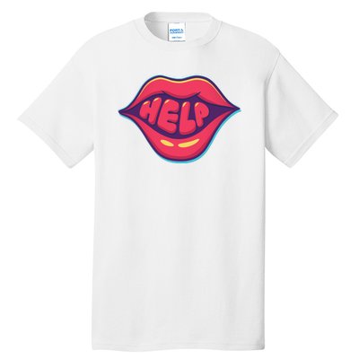 Help Lips Tall T-Shirt