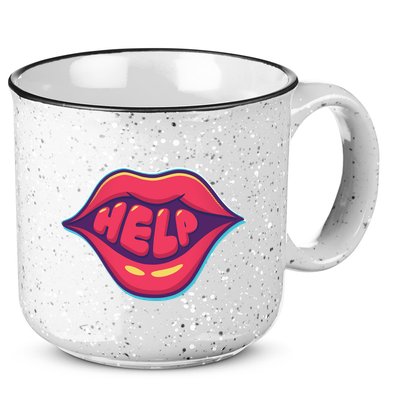 Help Lips 15oz Campfire Ceramic Mug