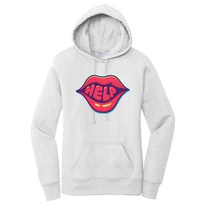 Help Lips Women's Pullover Hoodie