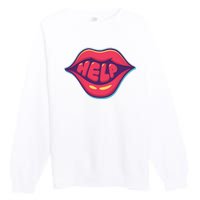 Help Lips Premium Crewneck Sweatshirt