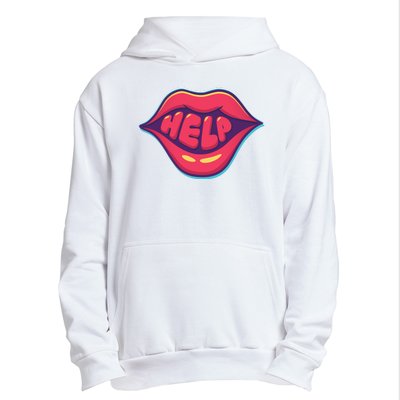 Help Lips Urban Pullover Hoodie