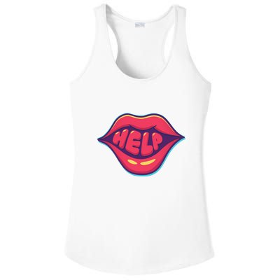 Help Lips Ladies PosiCharge Competitor Racerback Tank
