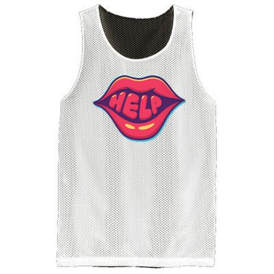 Help Lips Mesh Reversible Basketball Jersey Tank