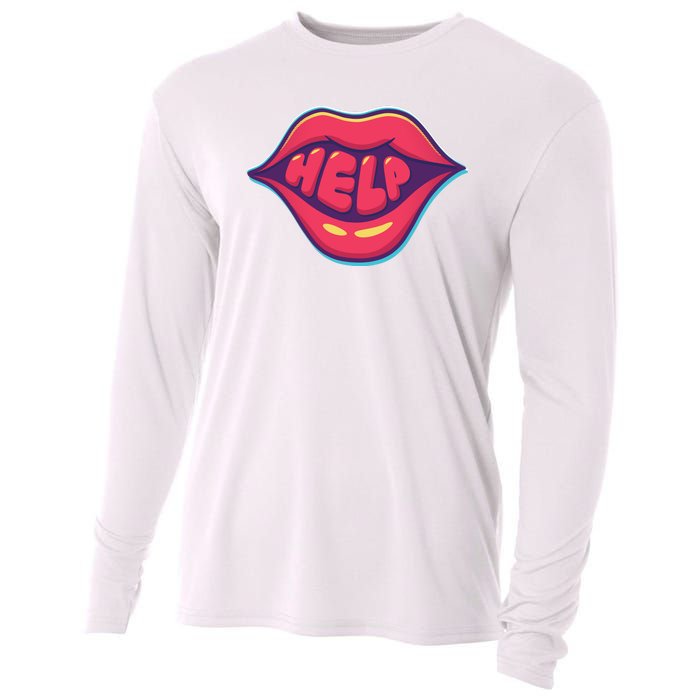 Help Lips Cooling Performance Long Sleeve Crew