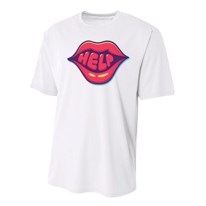 Help Lips Performance Sprint T-Shirt