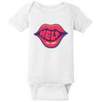 Help Lips Baby Bodysuit
