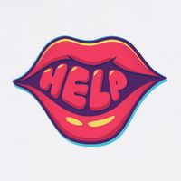 Help Lips Baby Bodysuit