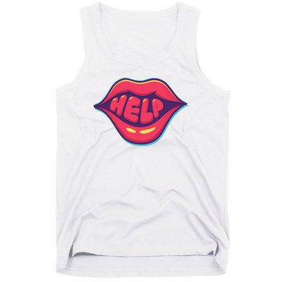 Help Lips Tank Top