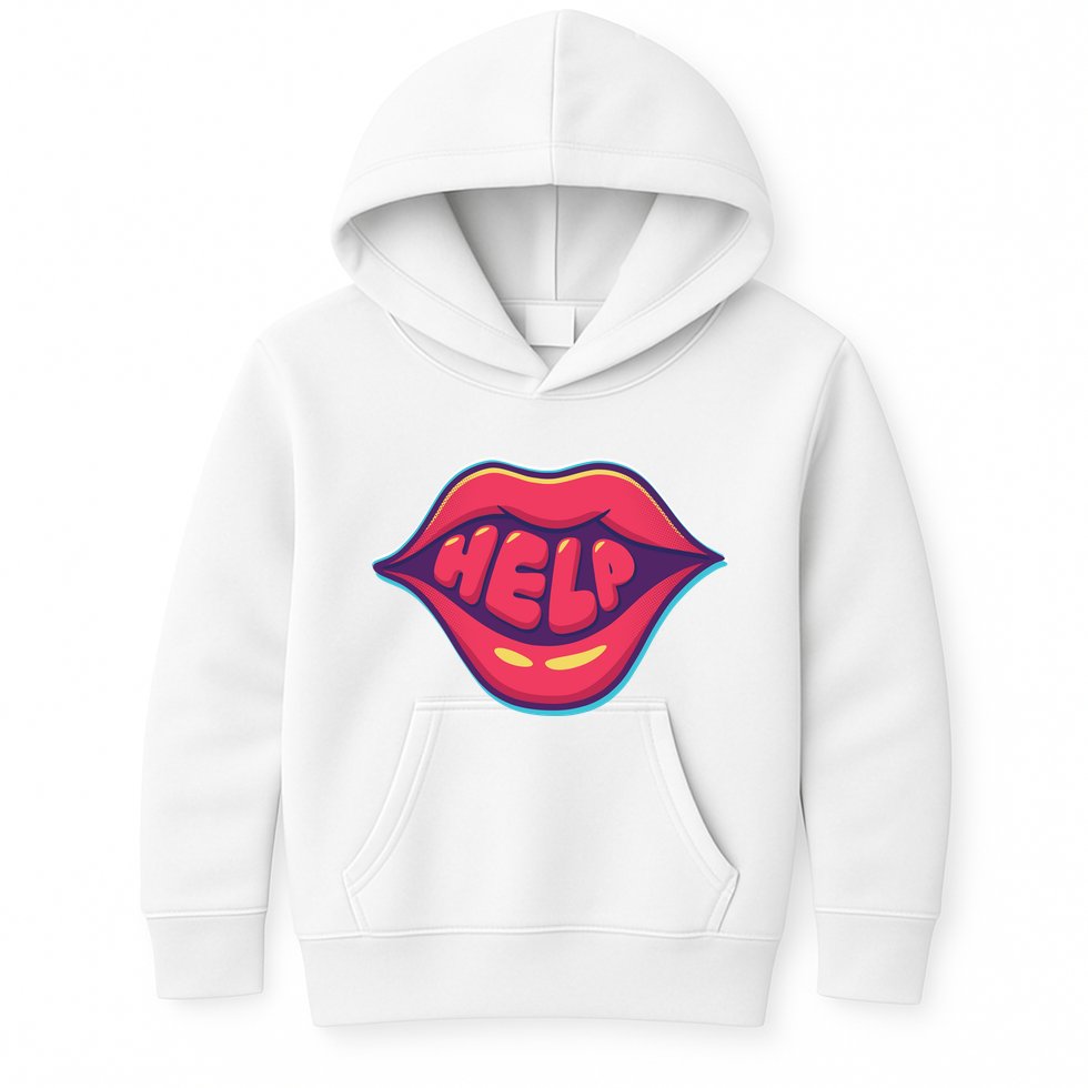 Help Lips Kids Hoodie