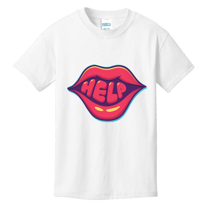 Help Lips Kids T-Shirt