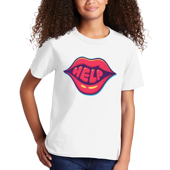 Help Lips Kids T-Shirt