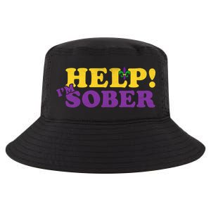 Help Me I'm Sober Mardi Gras Cool Comfort Performance Bucket Hat