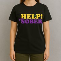 Help Me I'm Sober Mardi Gras T-Shirt