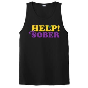 Help Me I'm Sober Mardi Gras PosiCharge Competitor Tank