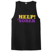 Help Me I'm Sober Mardi Gras PosiCharge Competitor Tank