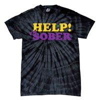 Help Me I'm Sober Mardi Gras Tie-Dye T-Shirt