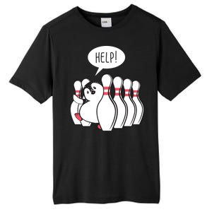 Help Penguin Bowling Pin Tall Fusion ChromaSoft Performance T-Shirt