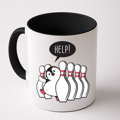 Help Penguin Bowling Pin Mug