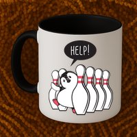 Help Penguin Bowling Pin Mug