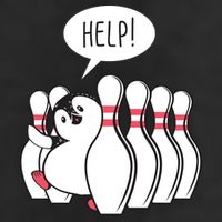 Help Penguin Bowling Pin Microfiber Hand Towel