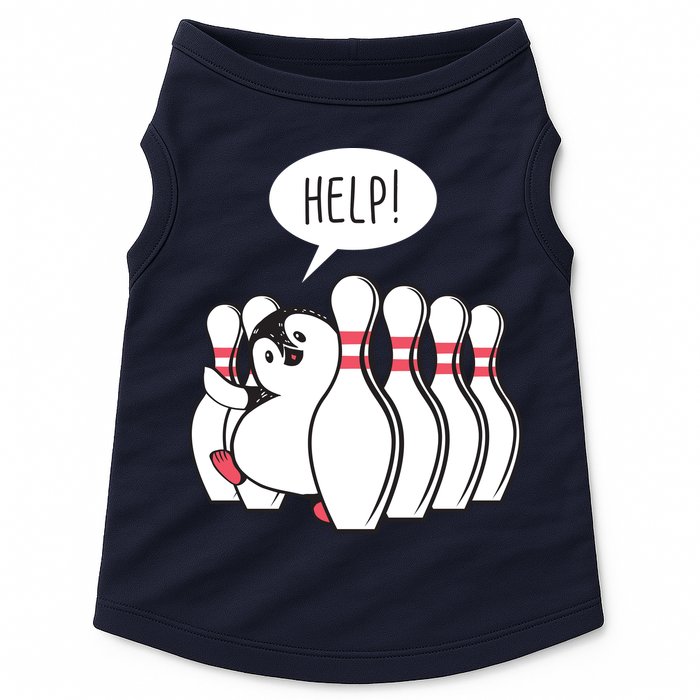 Help Penguin Bowling Pin Doggie Tank