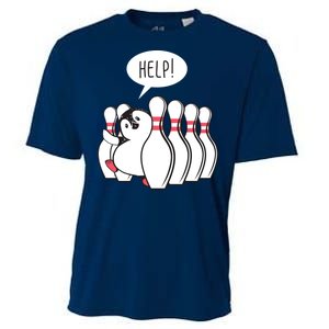 Help Penguin Bowling Pin Cooling Performance Crew T-Shirt