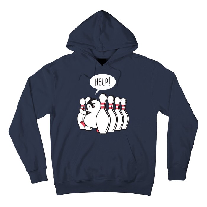 Help Penguin Bowling Pin Hoodie