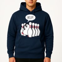 Help Penguin Bowling Pin Hoodie