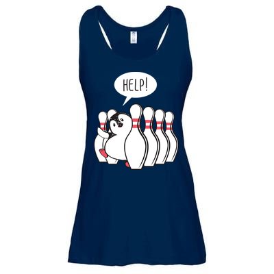 Help Penguin Bowling Pin Ladies Essential Flowy Tank