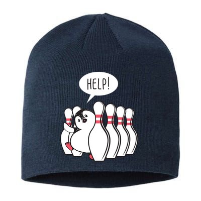 Help Penguin Bowling Pin Sustainable Beanie