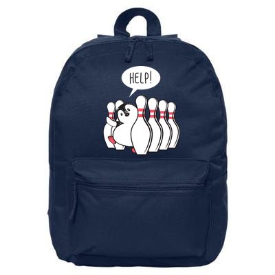 Help Penguin Bowling Pin 16 in Basic Backpack