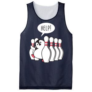 Help Penguin Bowling Pin Mesh Reversible Basketball Jersey Tank