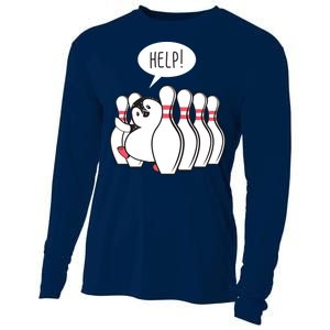 Help Penguin Bowling Pin Cooling Performance Long Sleeve Crew