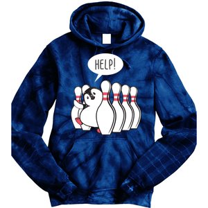 Help Penguin Bowling Pin Tie Dye Hoodie