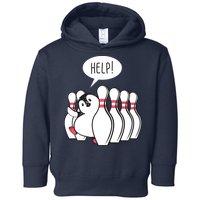 Help Penguin Bowling Pin Toddler Hoodie