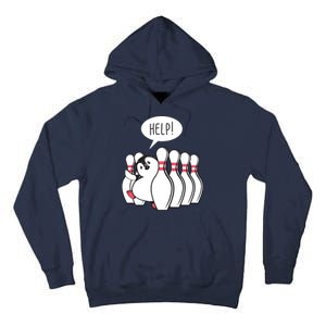 Help Penguin Bowling Pin Tall Hoodie