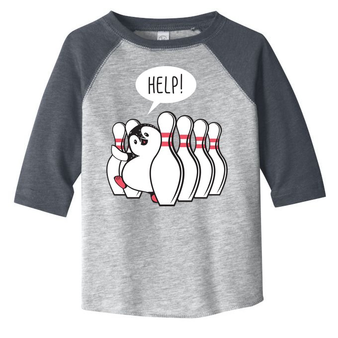 Help Penguin Bowling Pin Toddler Fine Jersey T-Shirt