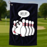Help Penguin Bowling Pin Golf Towel