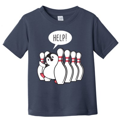 Help Penguin Bowling Pin Toddler T-Shirt